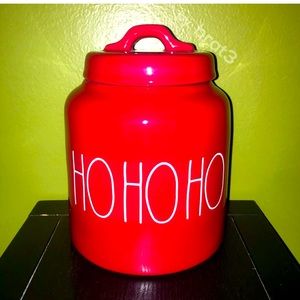 New Rae Dunn Christmas HO HO HO canister